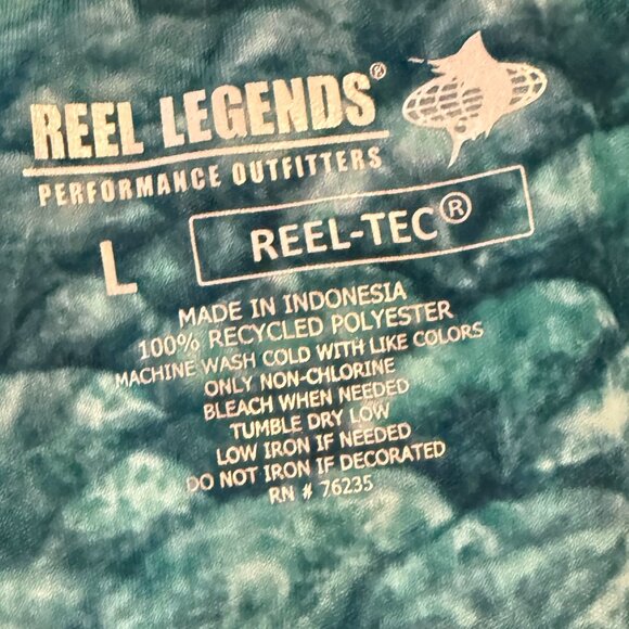Reel Legends Performance Reel-Tec Long Sleeve Fishing Shirt Size Large - Picture 4 of 5